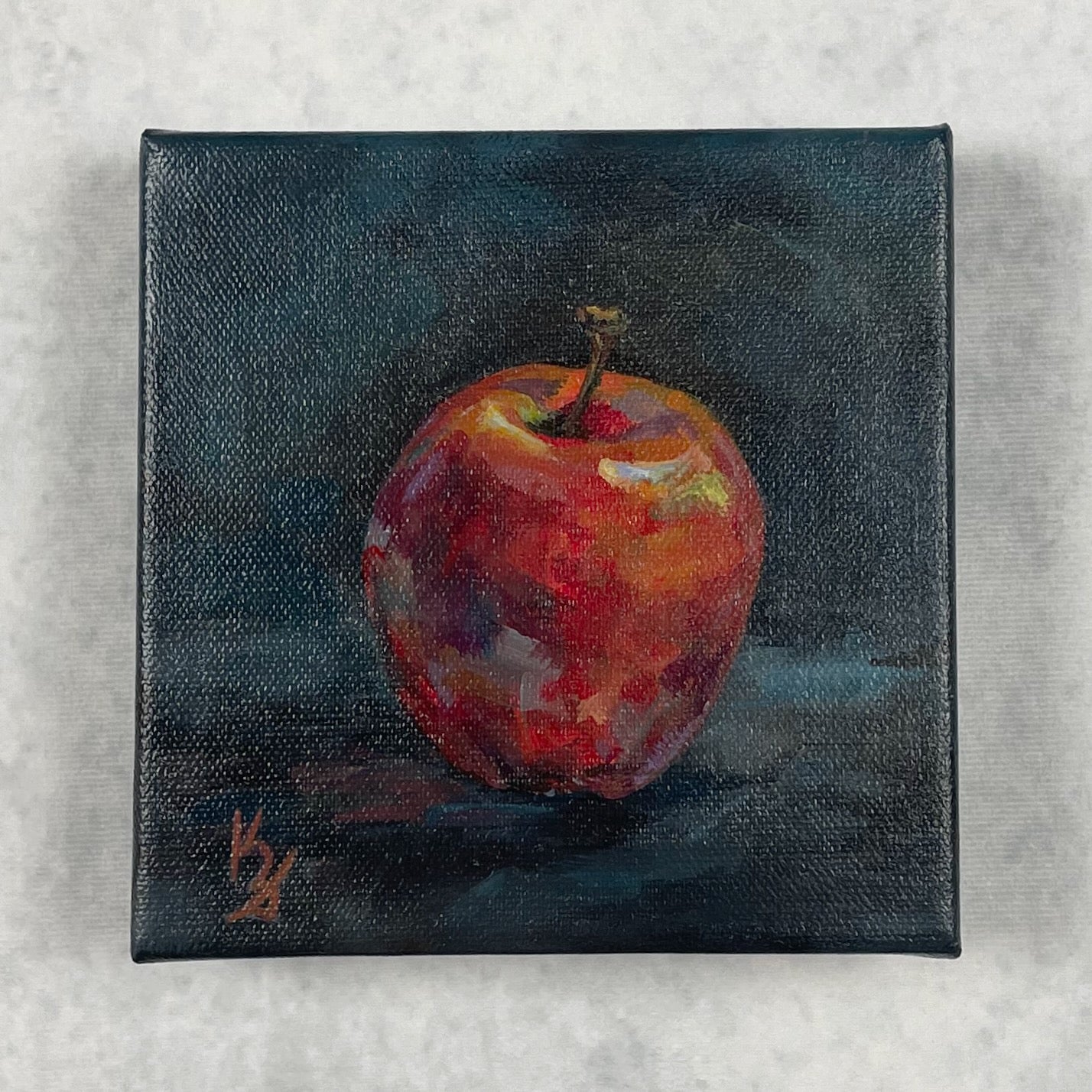 Apple. Slate. Fine Art Print from original painting. Giclée Print.