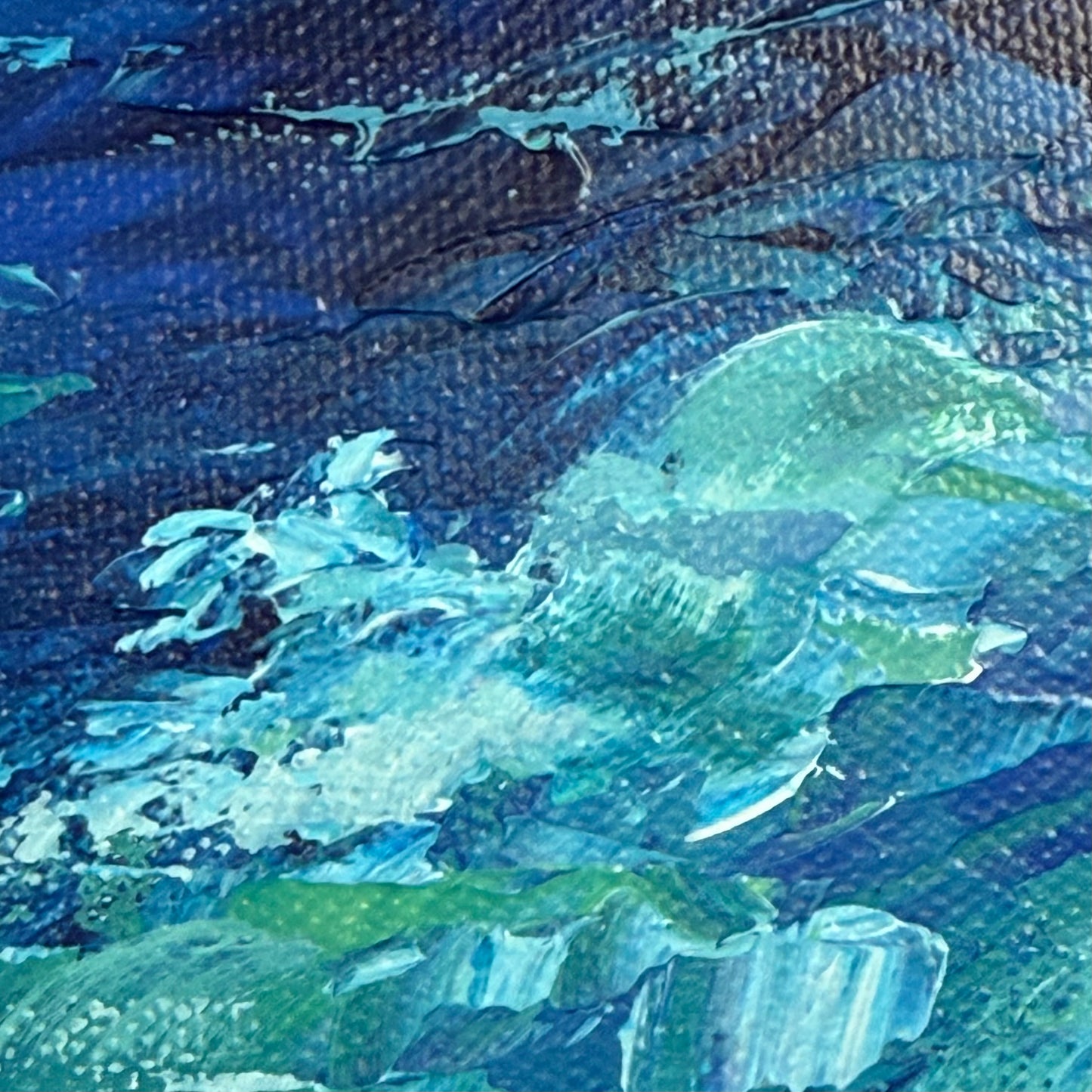 Sailboat. Wall art, set of 2 optimistic original abstract seascape ocean sailboat signed paintings on canvas, nautical decor, blue