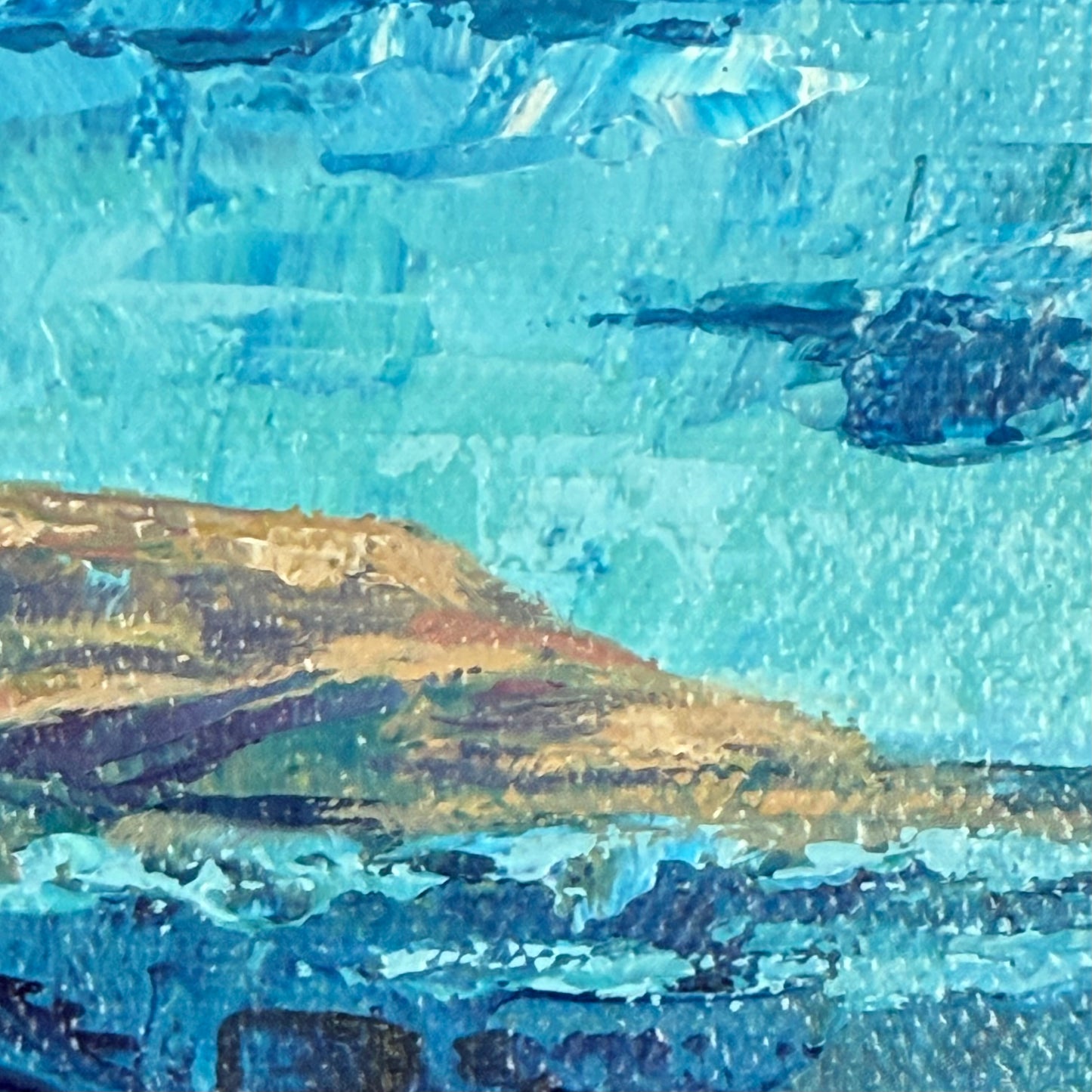 Sailboat. Wall art, set of 2 optimistic original abstract seascape ocean sailboat signed paintings on canvas, nautical decor, blue