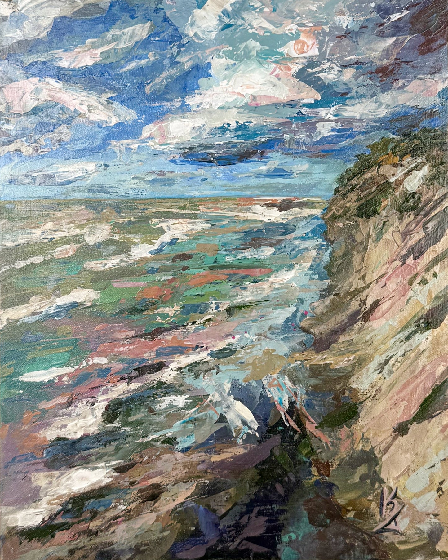 Sand dunes. Mauve