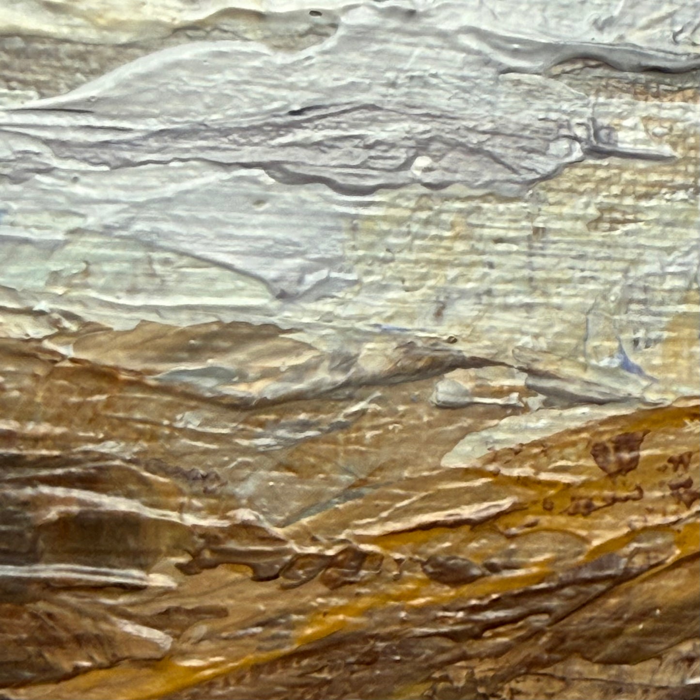 Whispers of the Grassland. Art, decor, optimistic original signed abstract landscape painting on canvas
