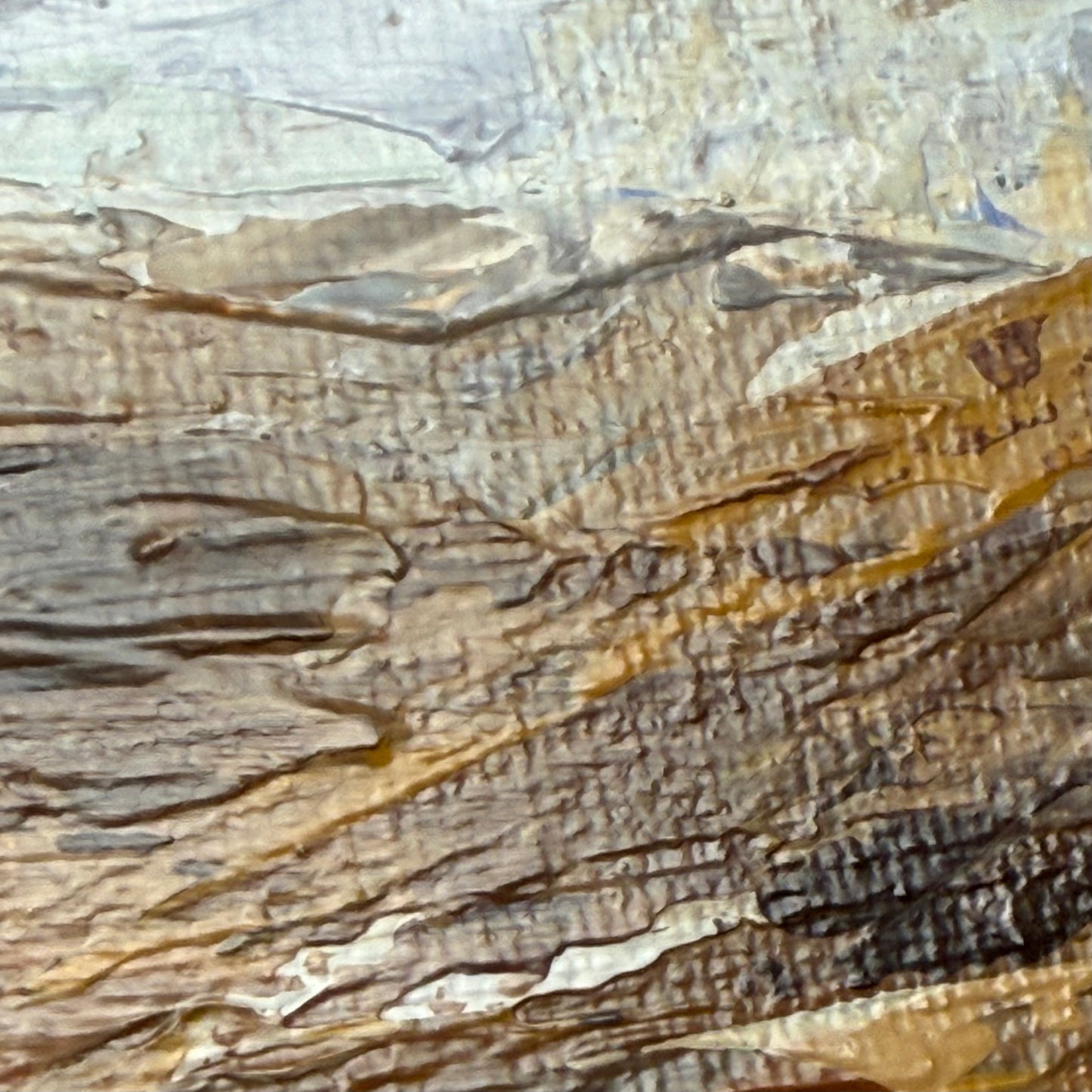 Whispers of the Grassland. Art, decor, optimistic original signed abstract landscape painting on canvas