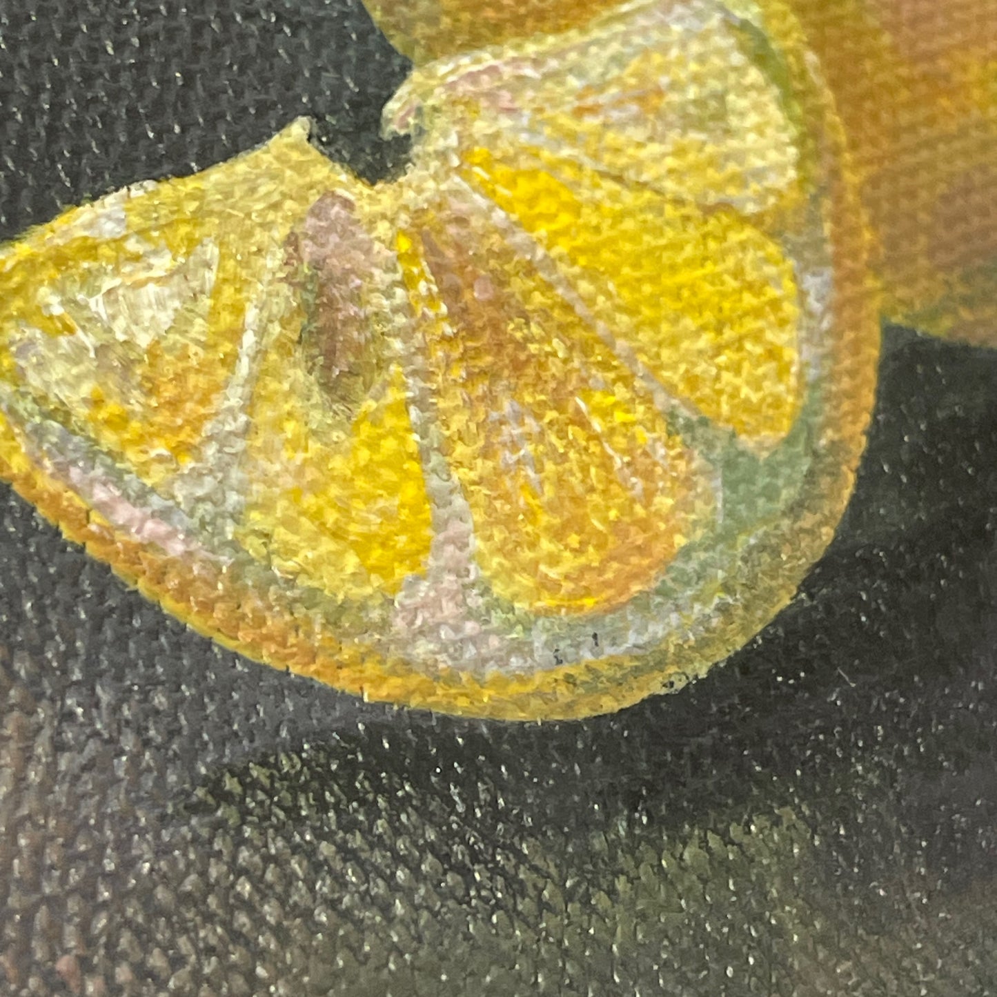 Lemon. Slate. Fine Art Print from original painting. Giclée Print.