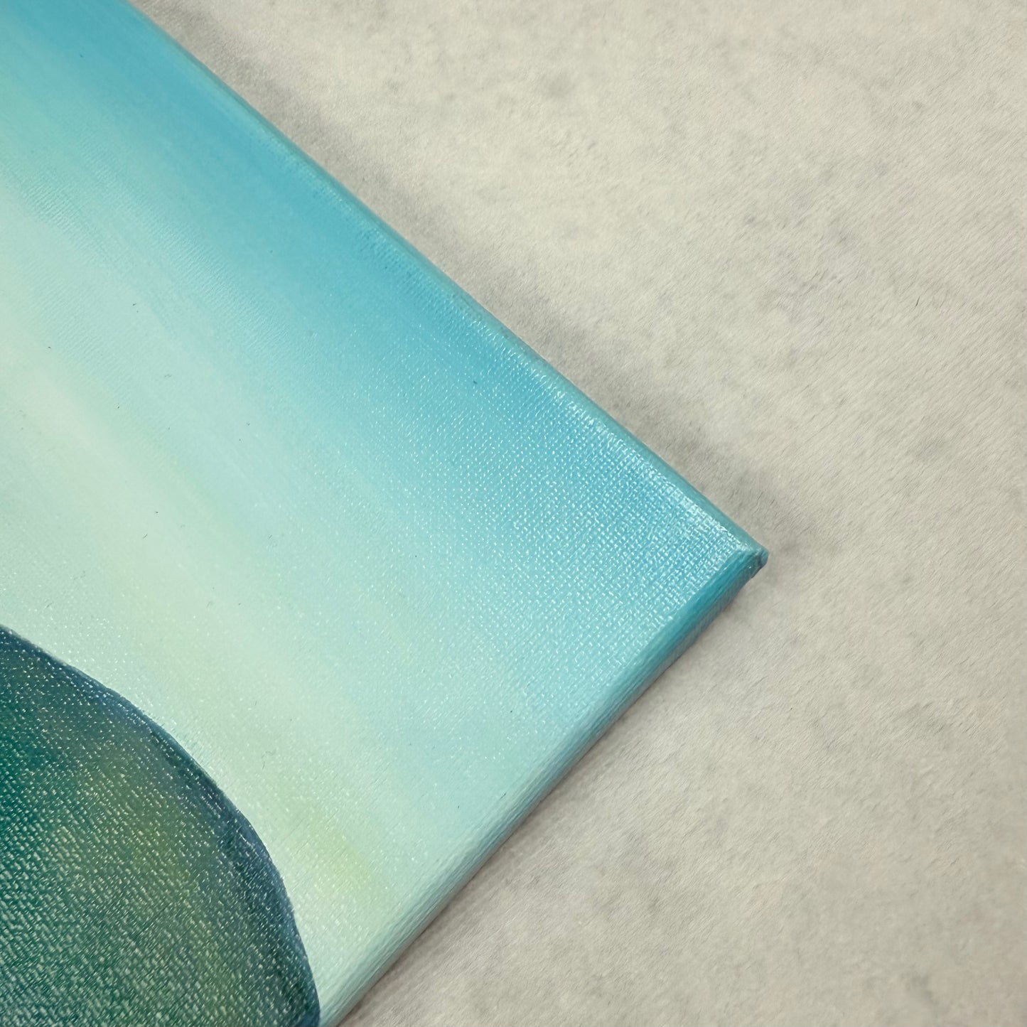 Cozy hills. Tiny house. Pink bloom