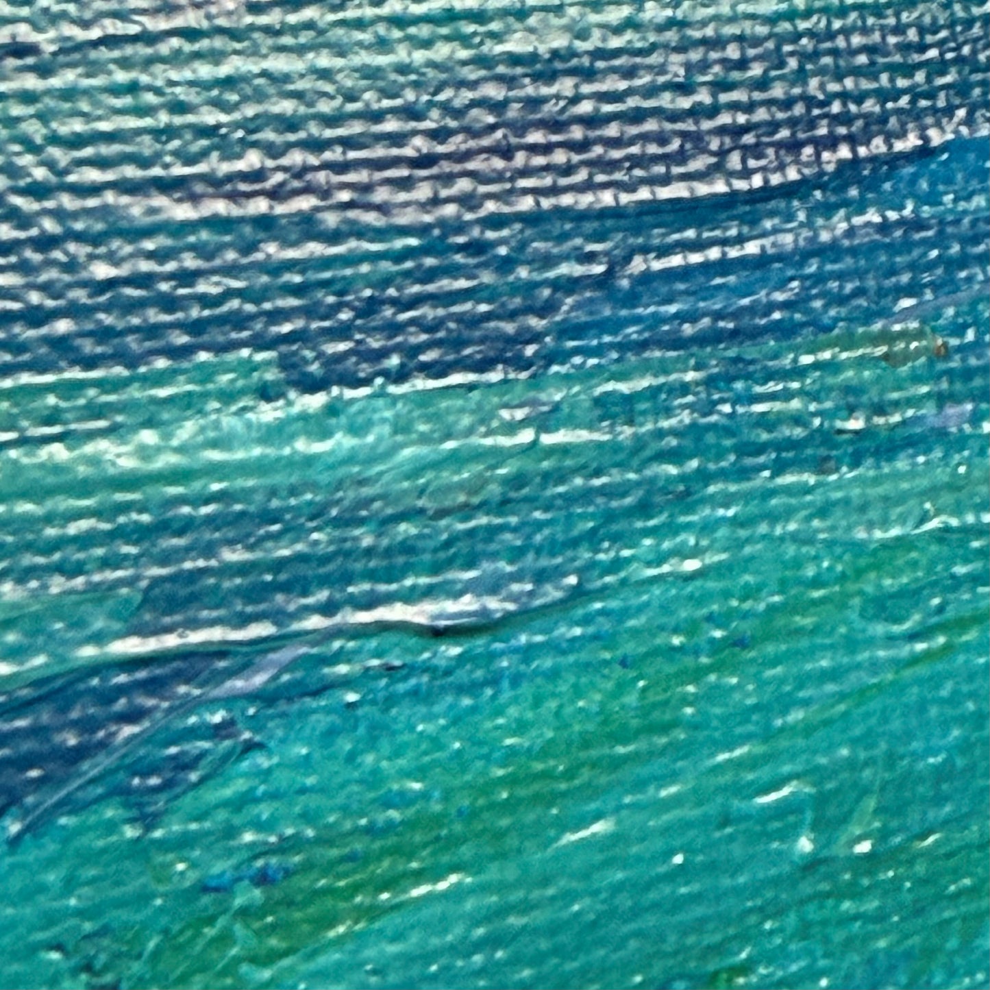Deep water. Sailboat... Art, wall decor, optimistic original signed abstract seascape ocean sailboat painting on canvas