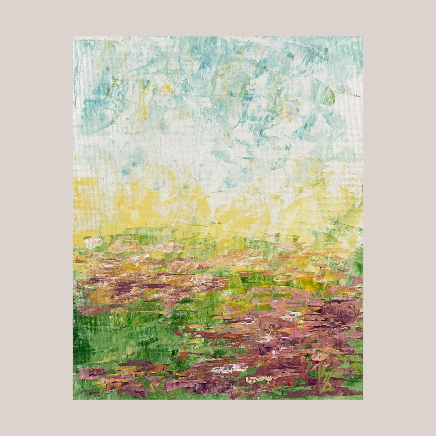 Flower wave. Pink