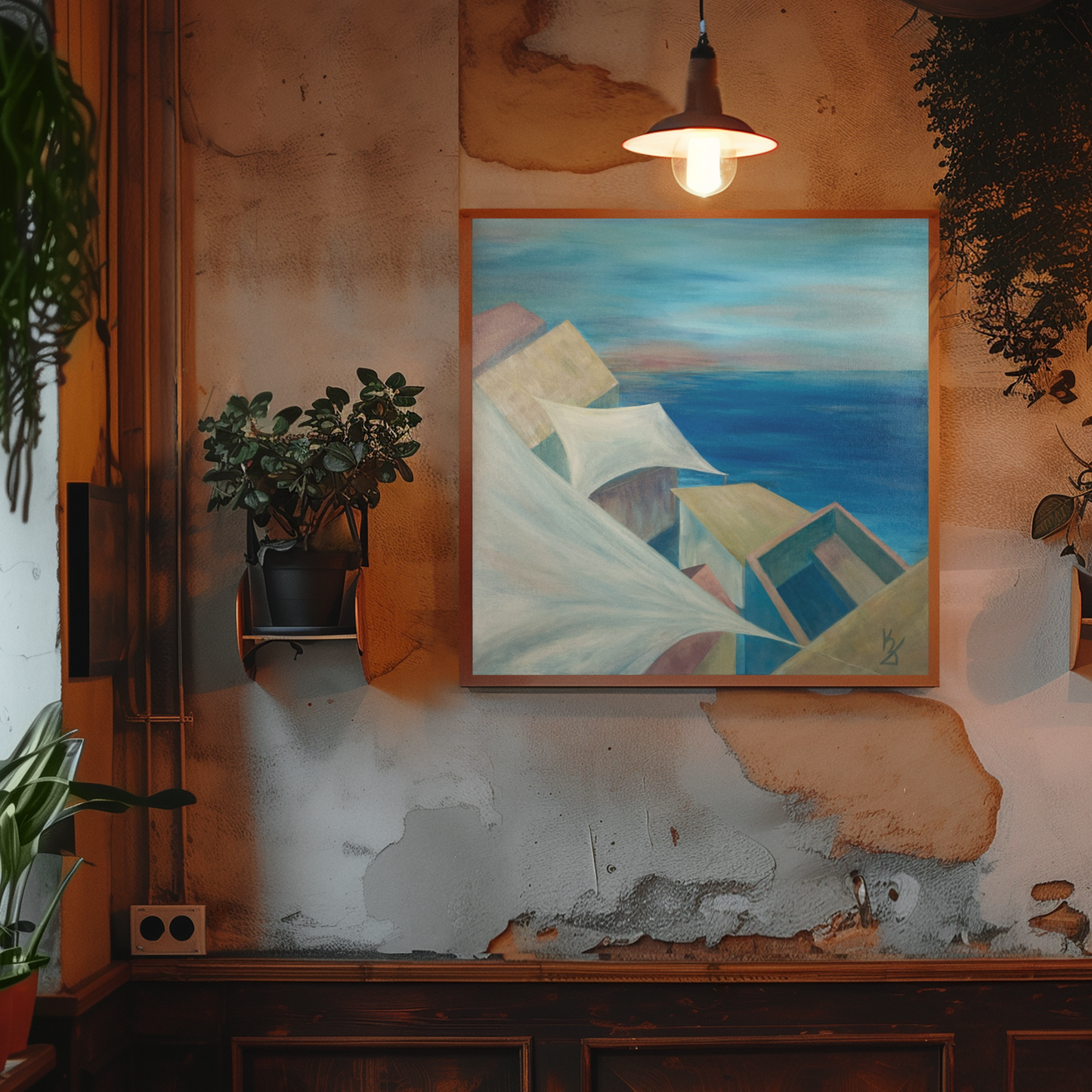 Pastel roofs shore