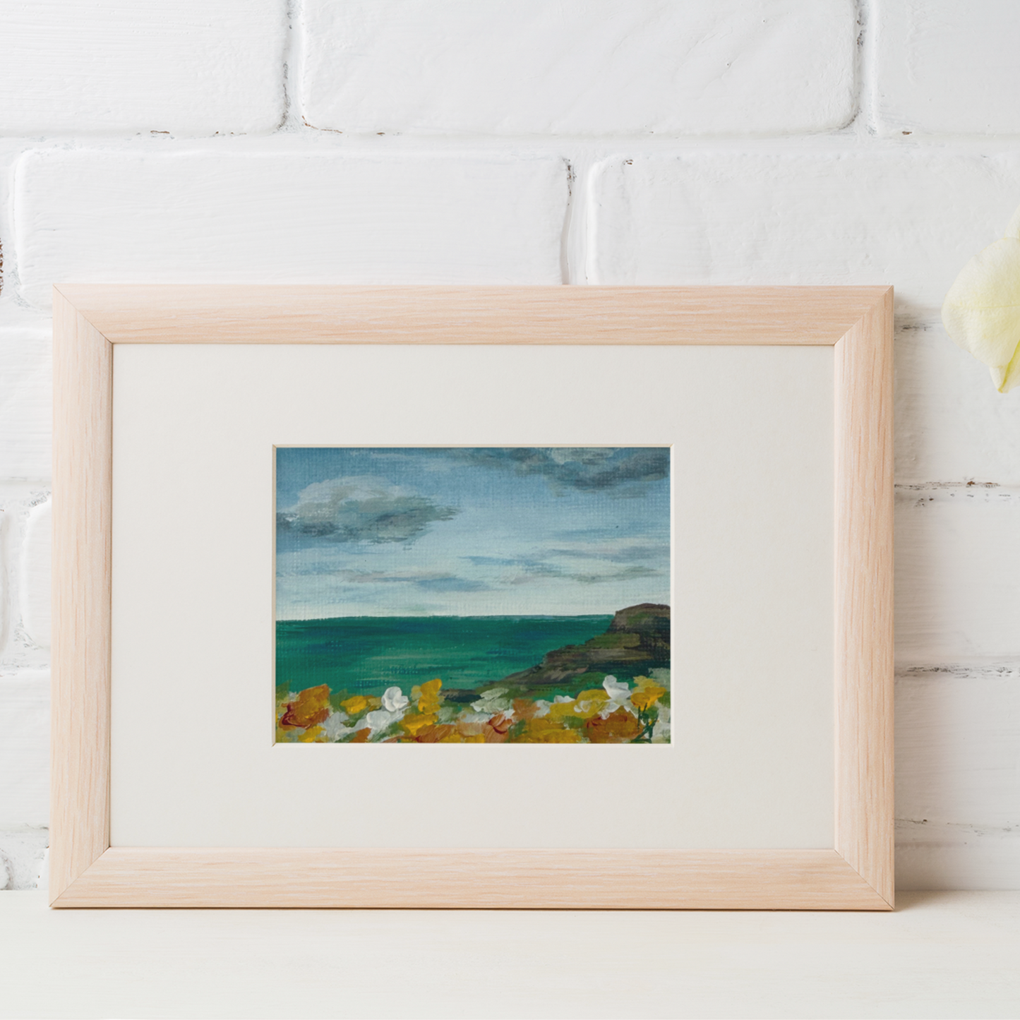 Stillness in bloom. Wild Flowers.Original painting ACEO Original Art ACEO Cards miniature painting collectible art Artist trading cards