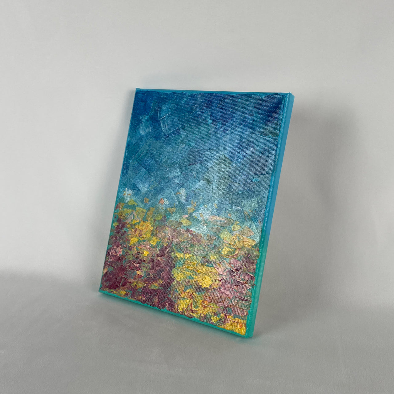 Flower wave. Bright yellow