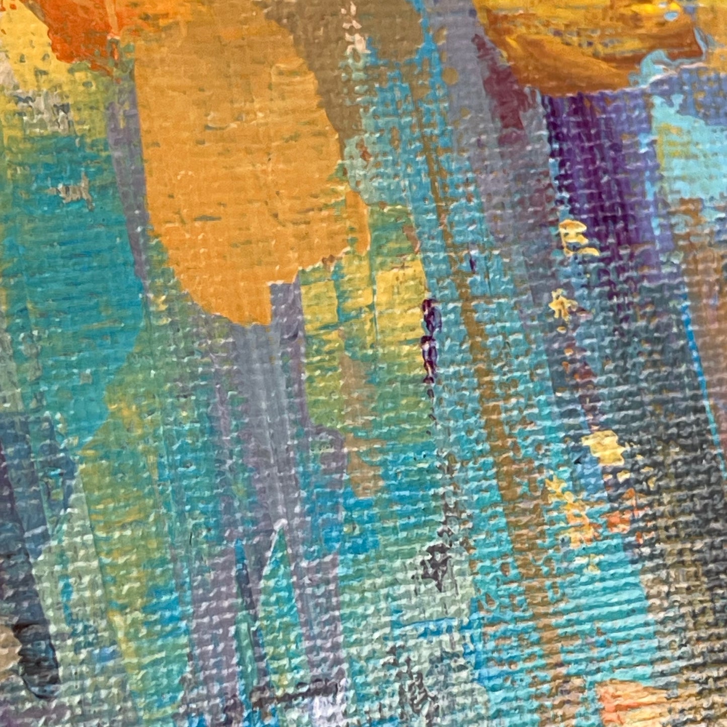Autumn air transparency... Art, wall decor, optimistic original signed large abstract fall forest landscaping painting on canvas