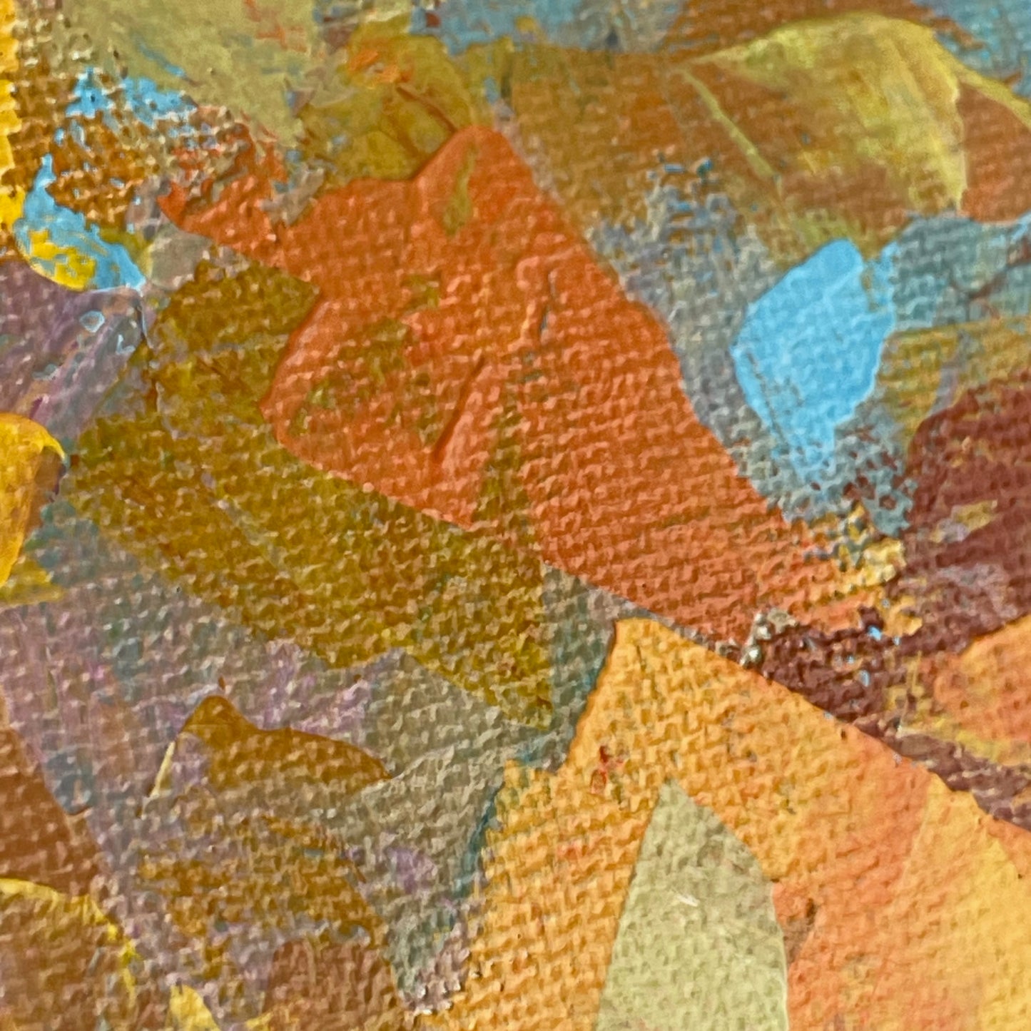 Autumn air transparency... Art, wall decor, optimistic original signed large abstract fall forest landscaping painting on canvas
