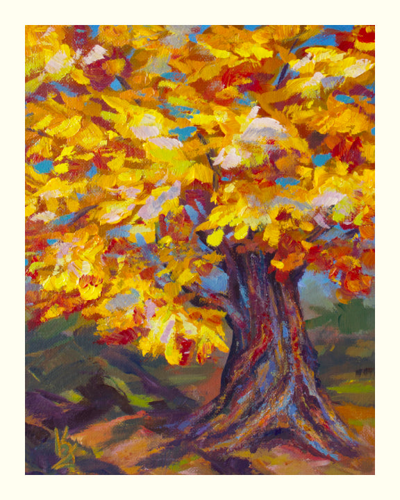 Amber fall. Print