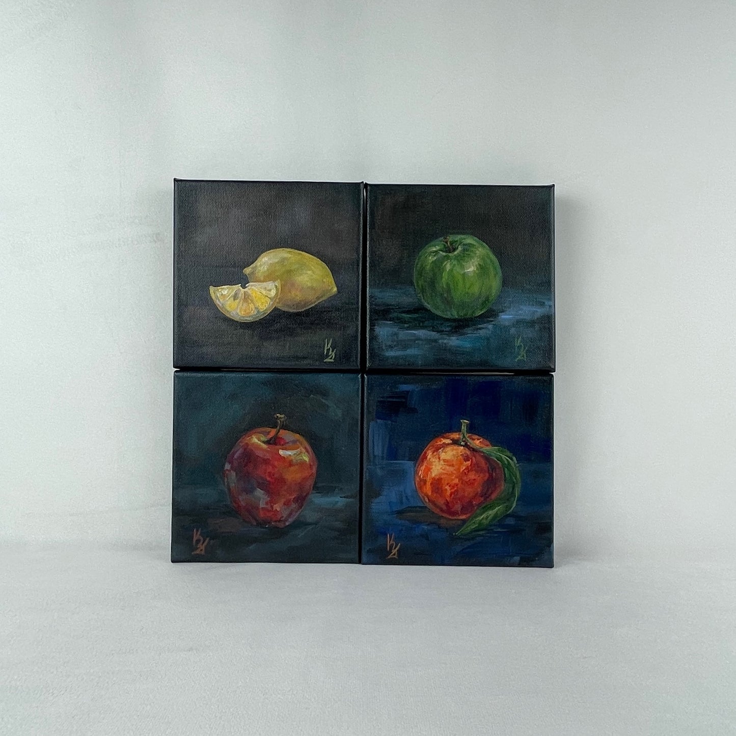Apple. Slate. Fine Art Print from original painting. Giclée Print.