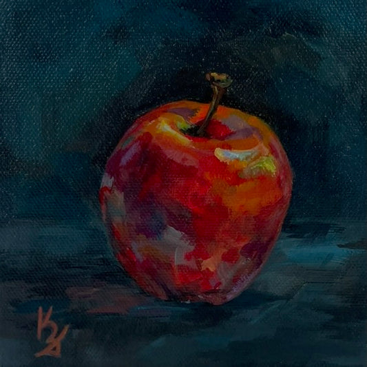 Apple. Slate. Fine Art Print from original painting. Giclée Print.