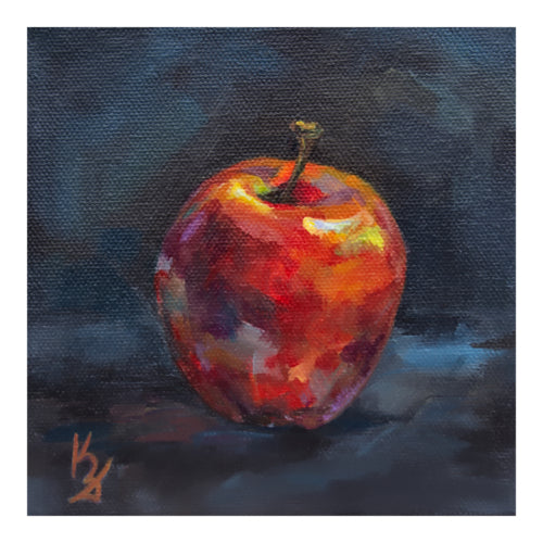 Apple. Slate. Fine Art Print from original painting. Giclée Print.