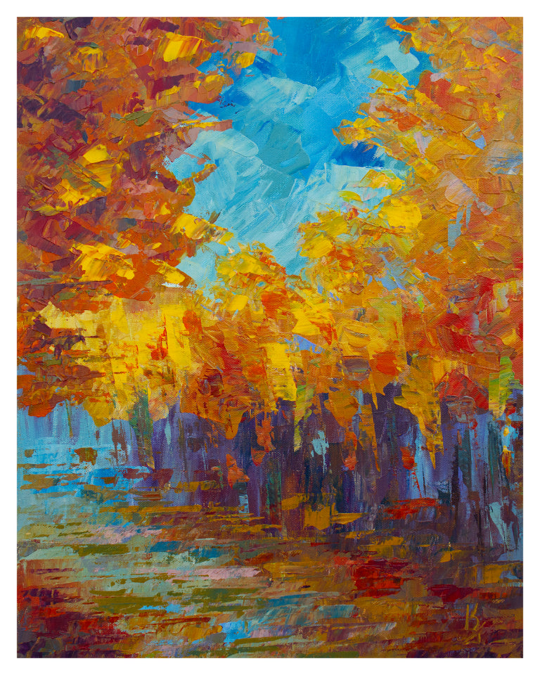 Autumn warmth. Print