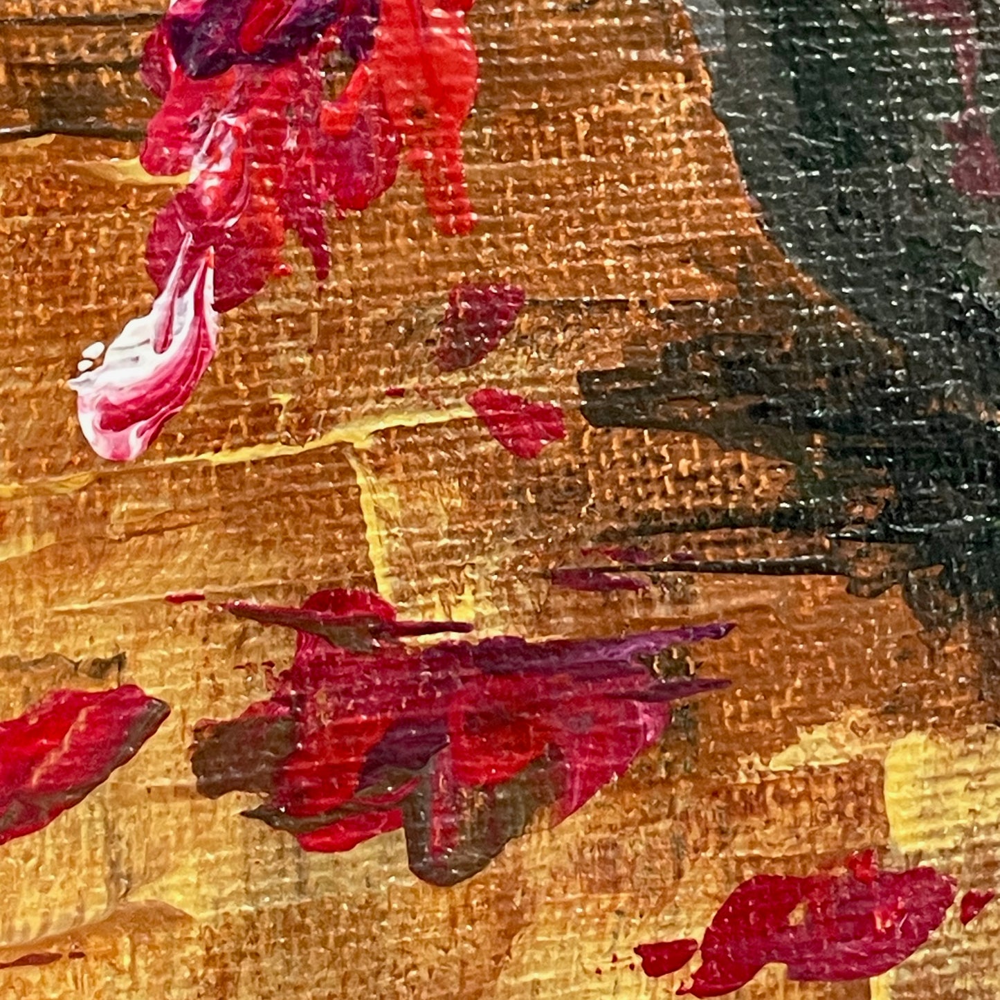 Christmas crimson cactus. Print