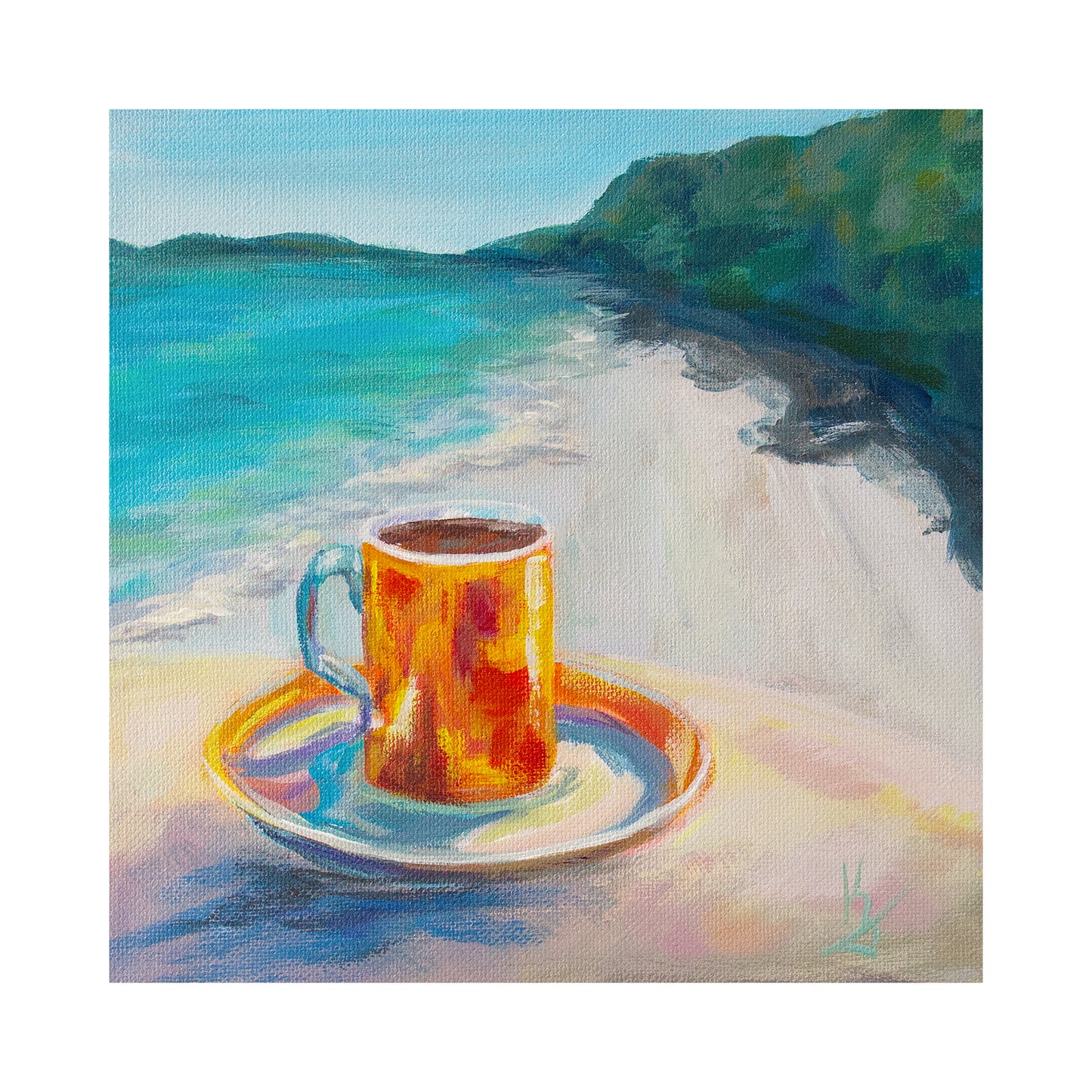 Coffee Breeze. Orange. Print