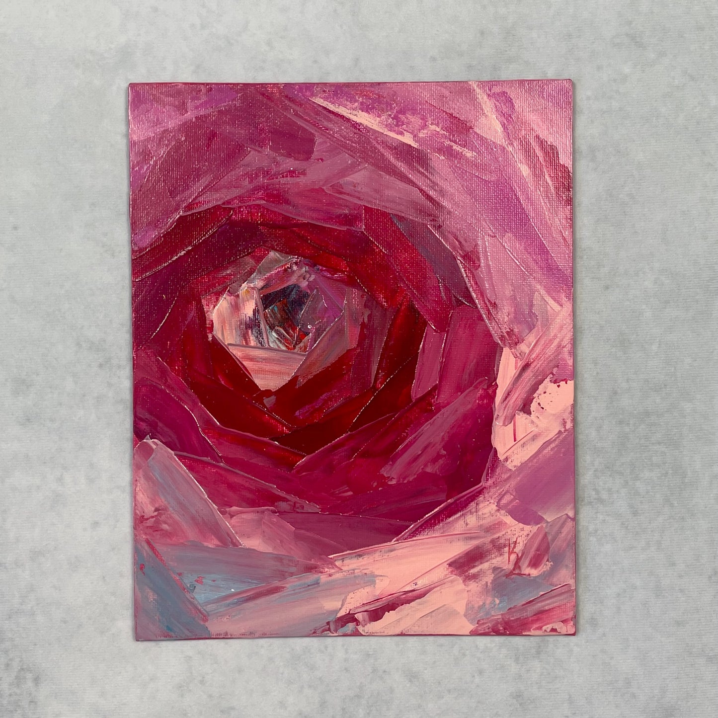 Deep feelings. Rose. Print