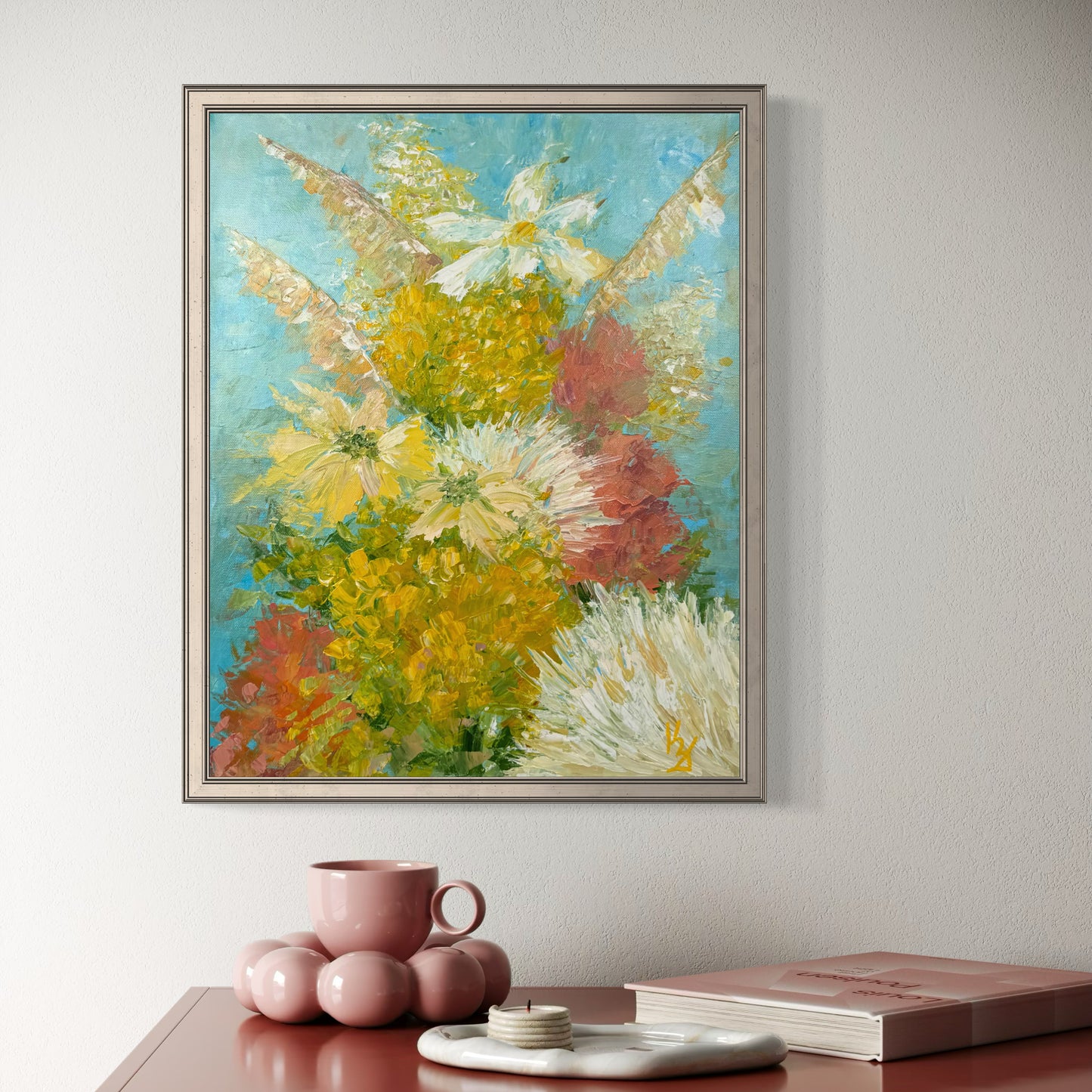 My painted garden. Yellow bouquet