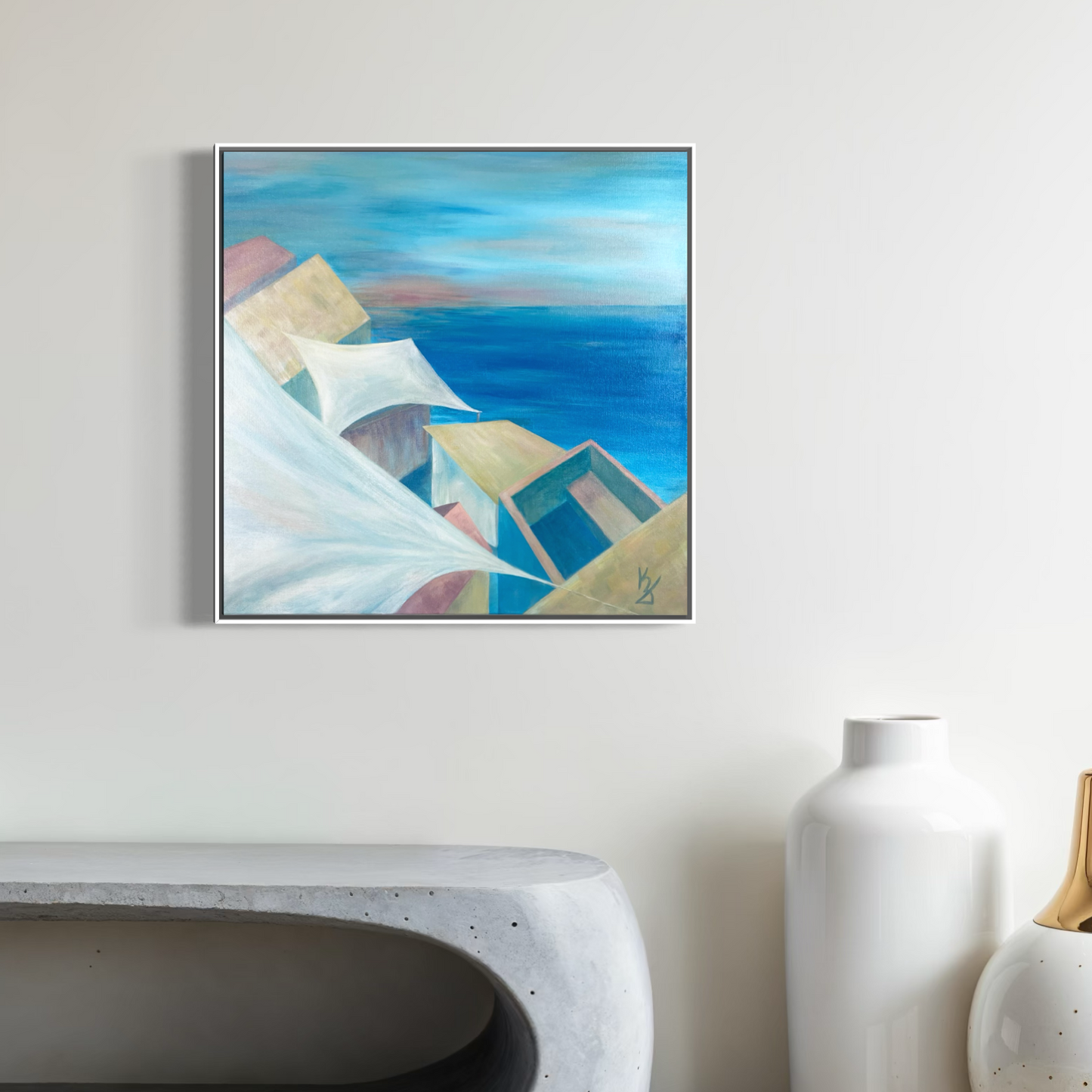 Pastel roofs shore