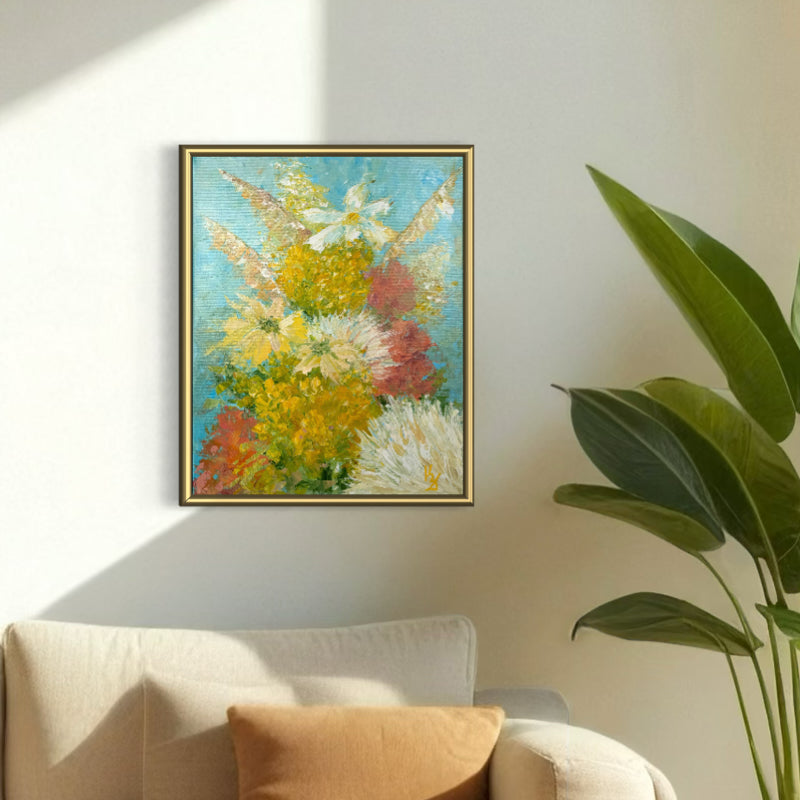 My painted garden. Yellow bouquet