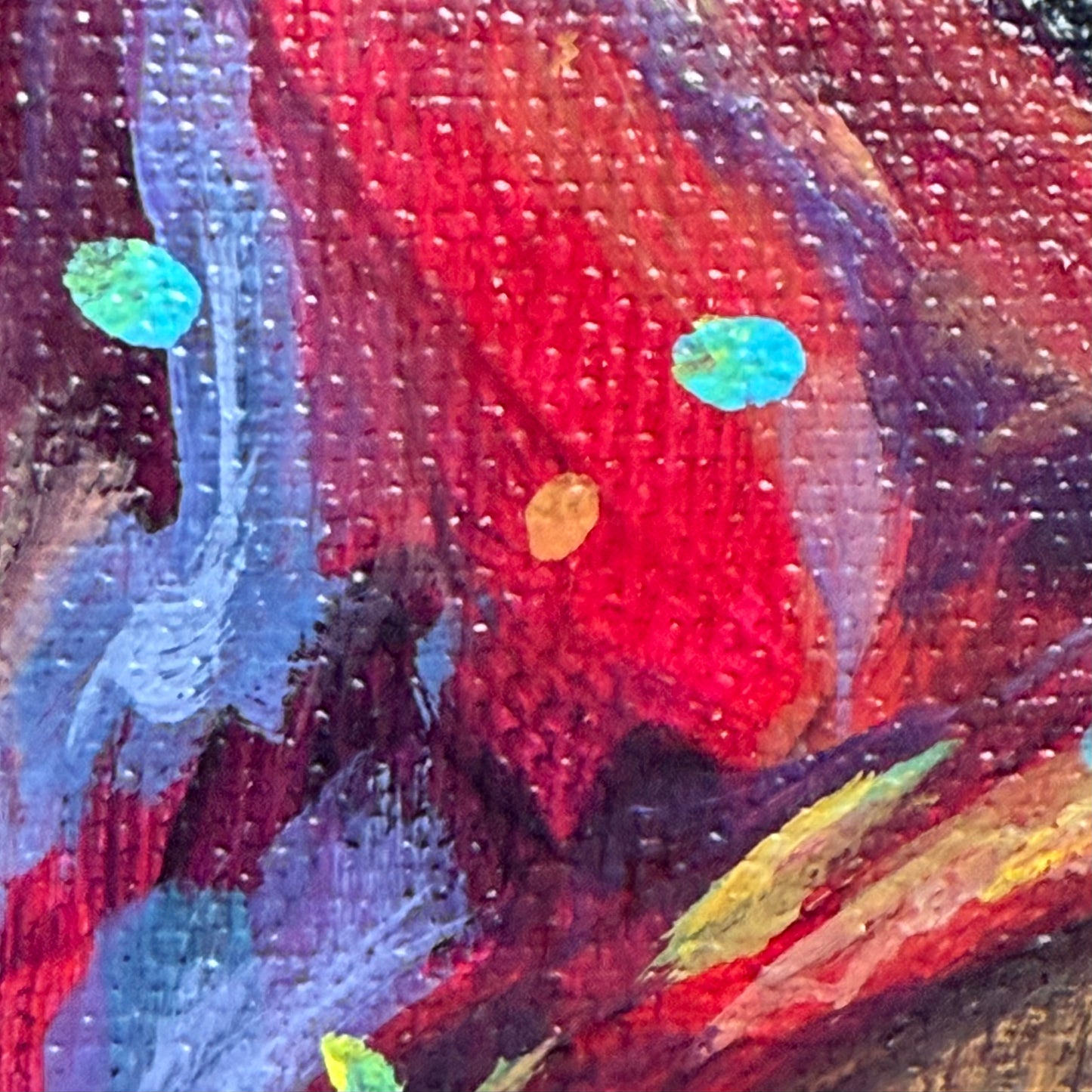 Glowing mushrooms dust