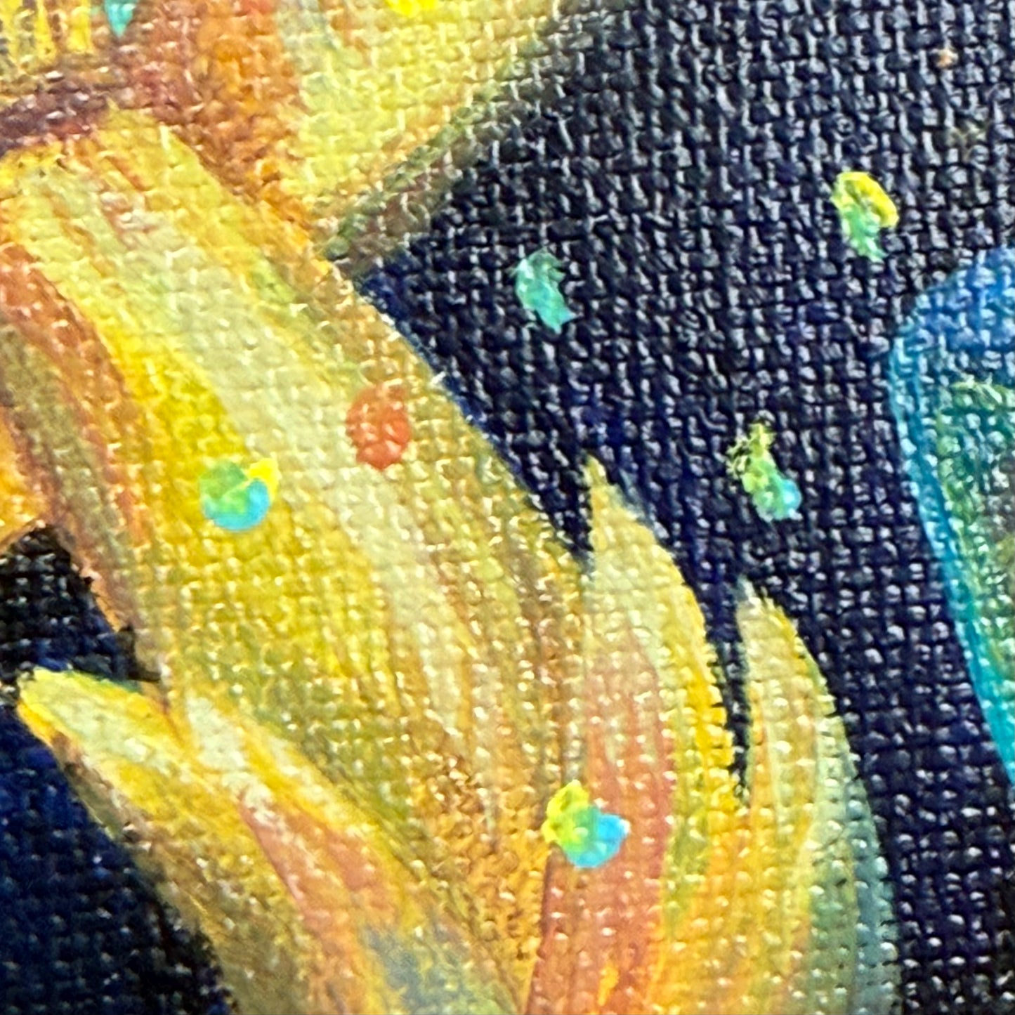 Glowing mushrooms dust