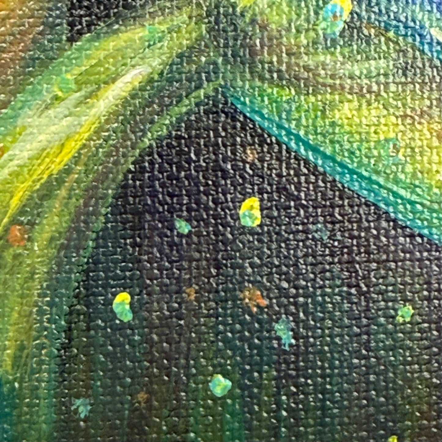 Glowing mushrooms dust