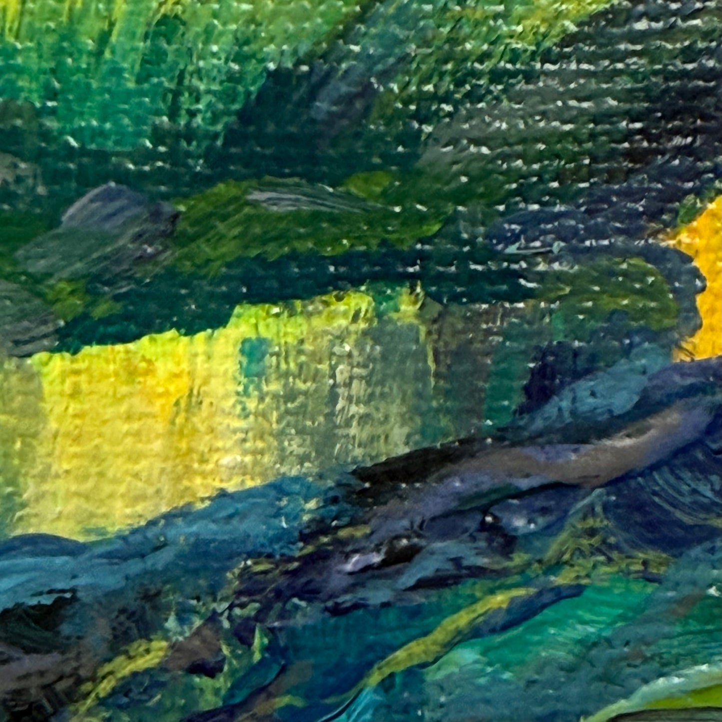 High-headed mushroom. Blue