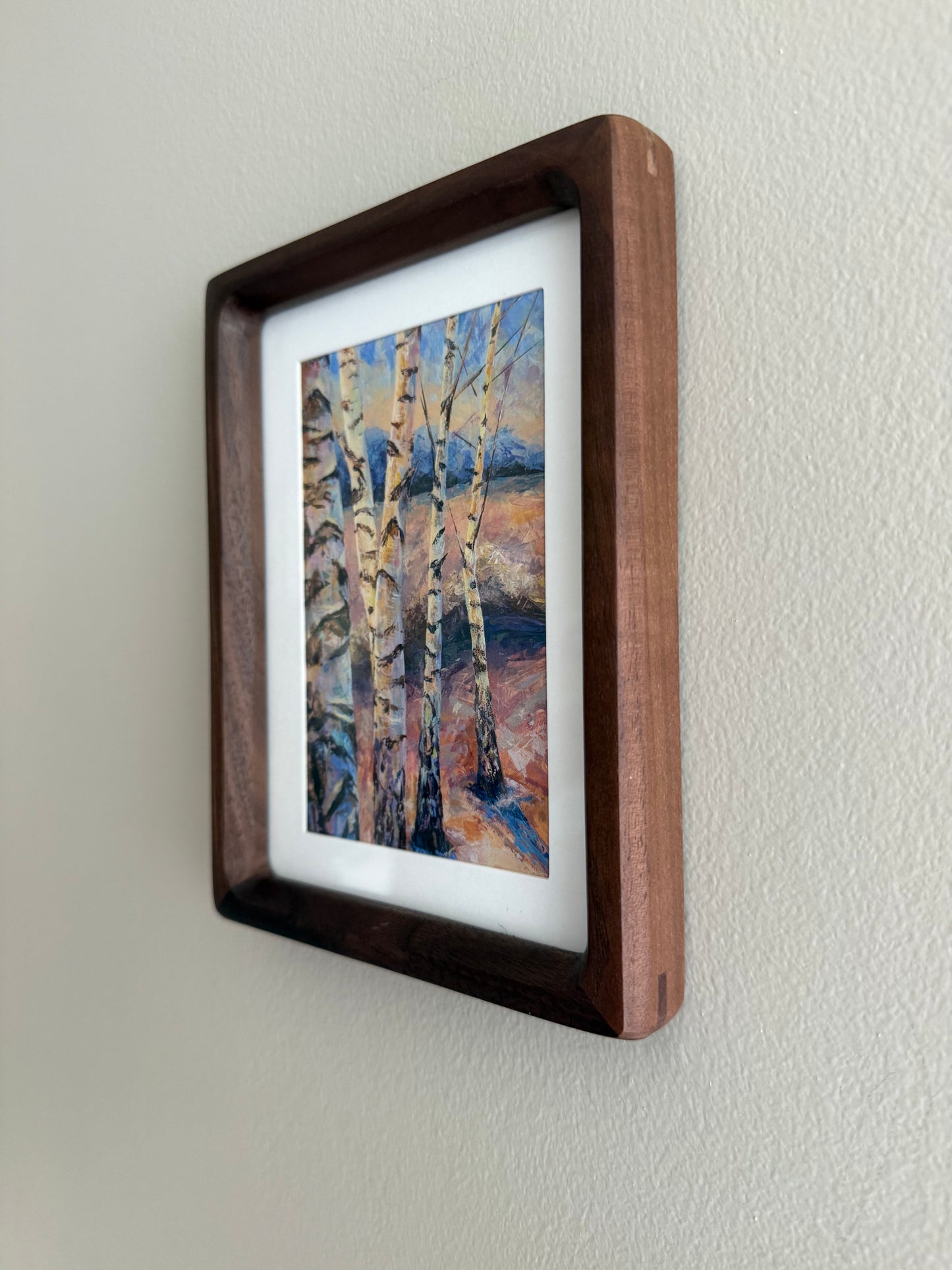 Nature Blush. Pale. Print, framed