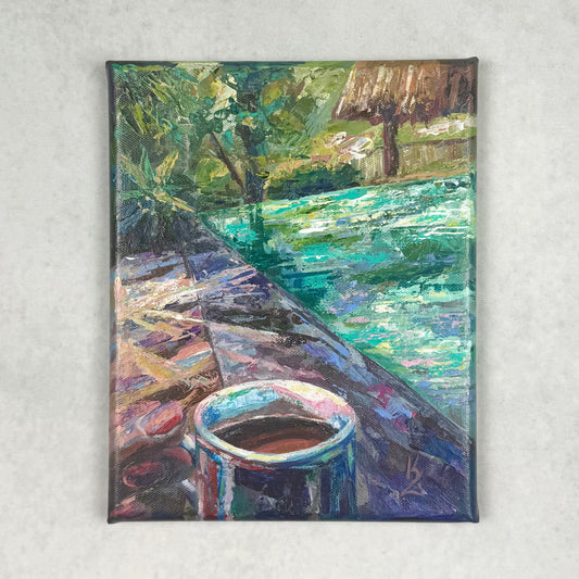 Coastal Coffee. Deep violet