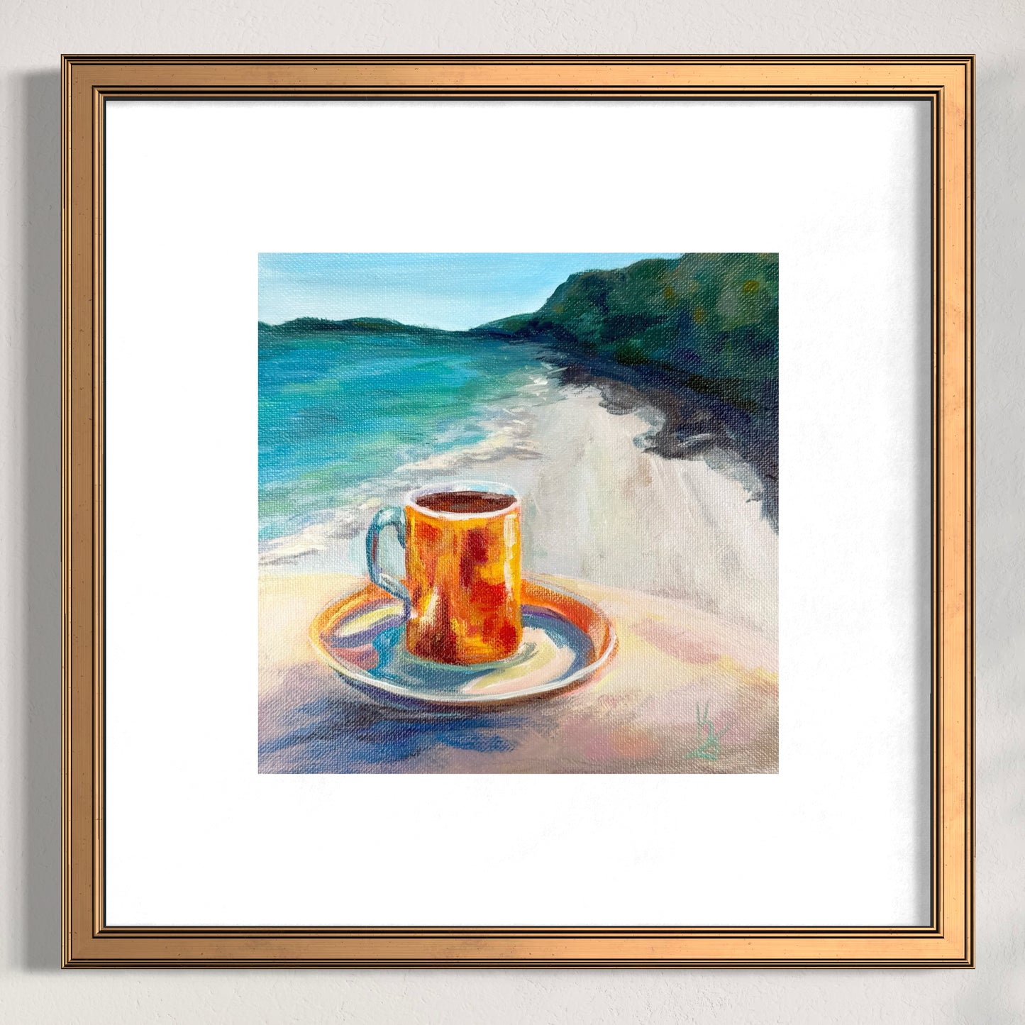 Coffee Breeze. Orange. Print