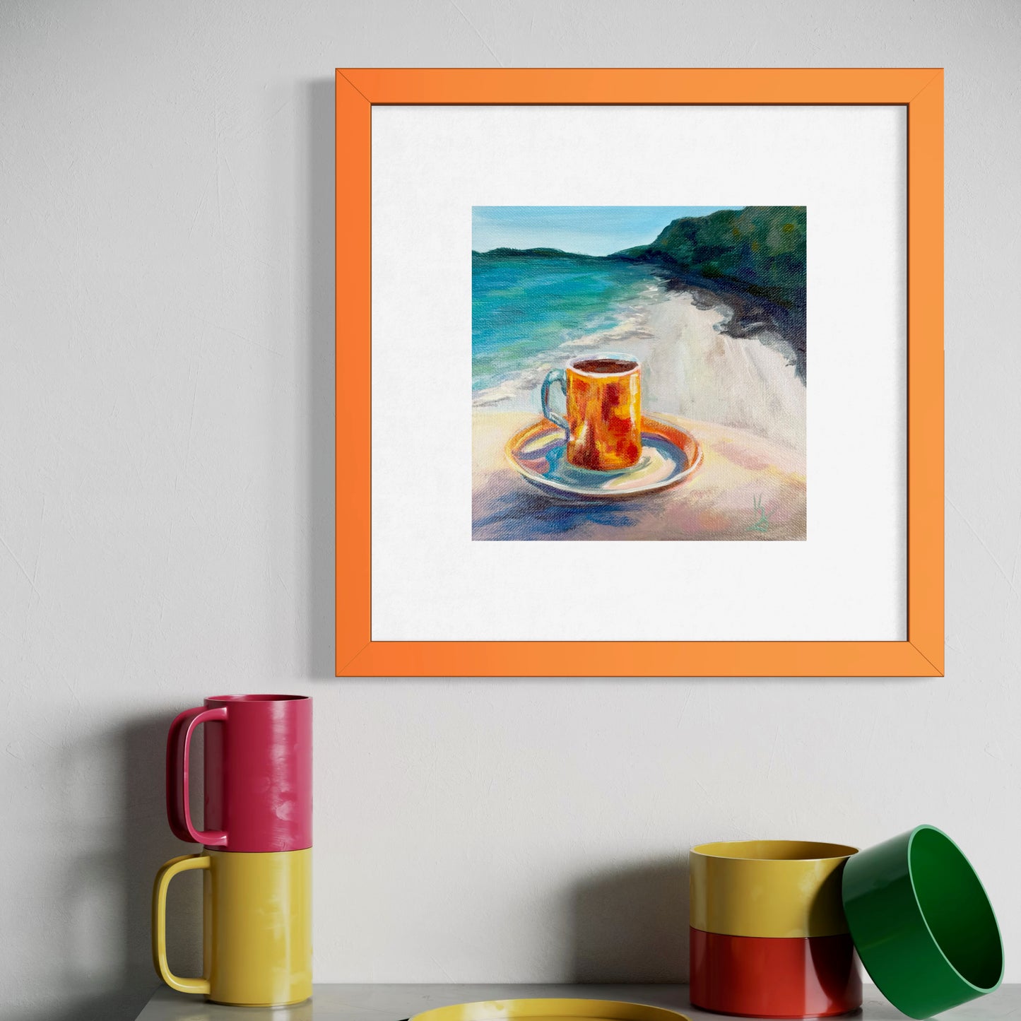 Coffee Breeze. Orange. Print