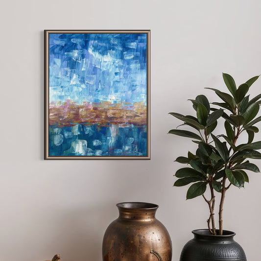 Autumn gold reflecting off the lake