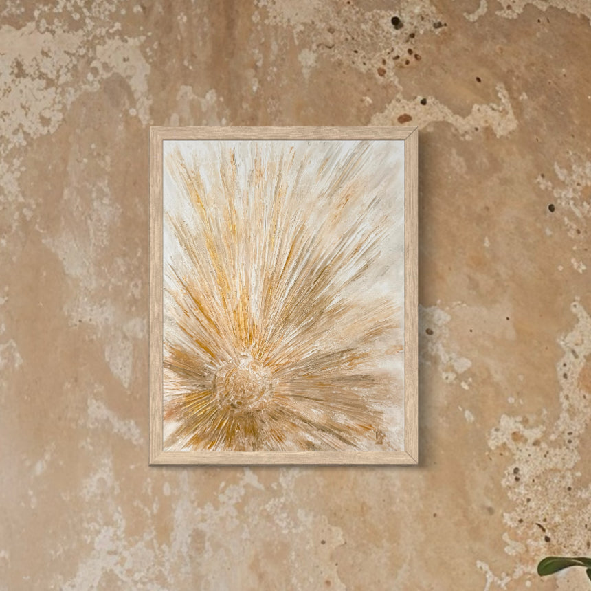 Solar Mandala. Honey gold