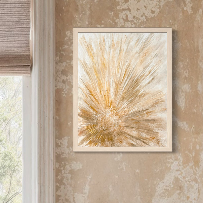 Solar Mandala. Honey gold