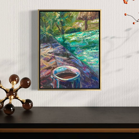 Coastal Coffee. Deep violet. Print
