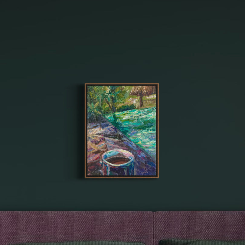Coastal Coffee. Deep violet. Print