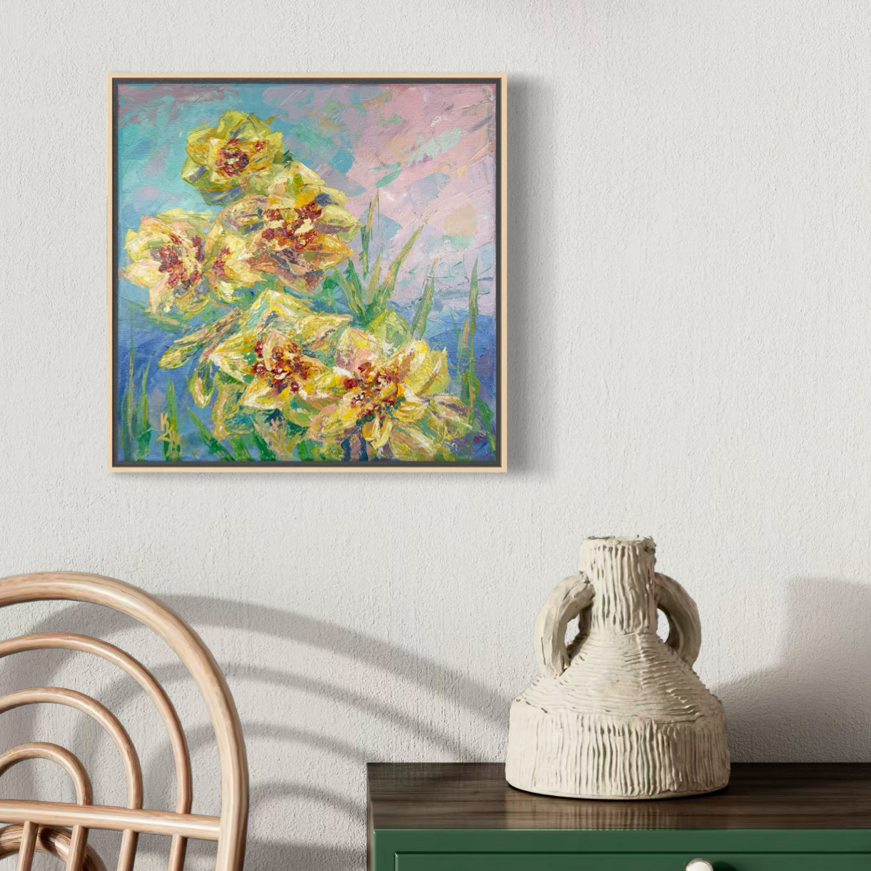 Neon Spring. Light Yellow