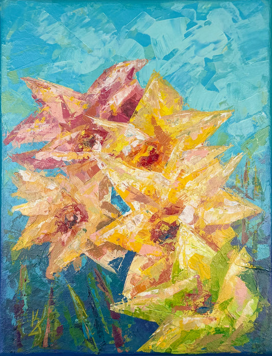 Neon Spring. Cerulean Blue
