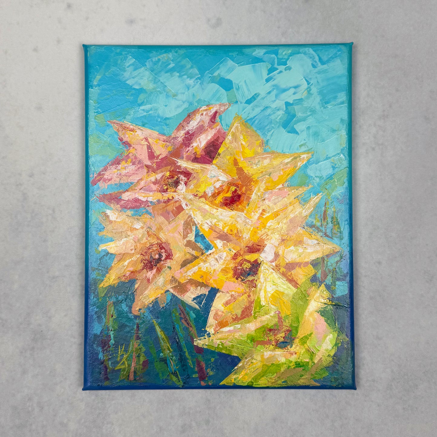 Neon Spring. Cerulean Blue