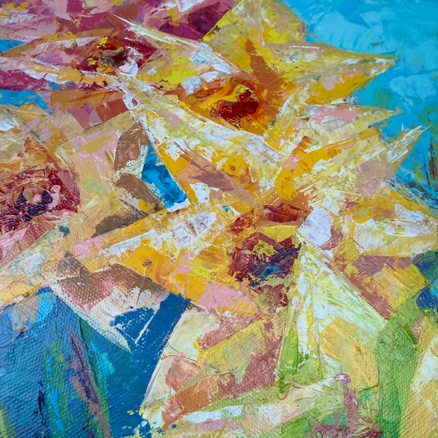 Neon Spring. Cerulean Blue