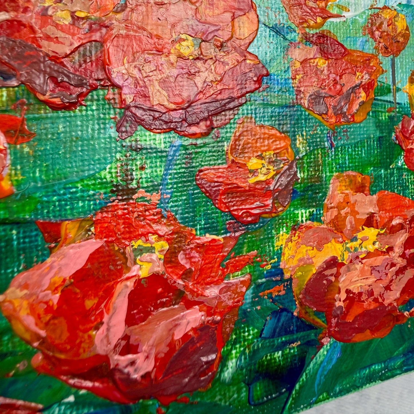 Flower wave. Californian poppies