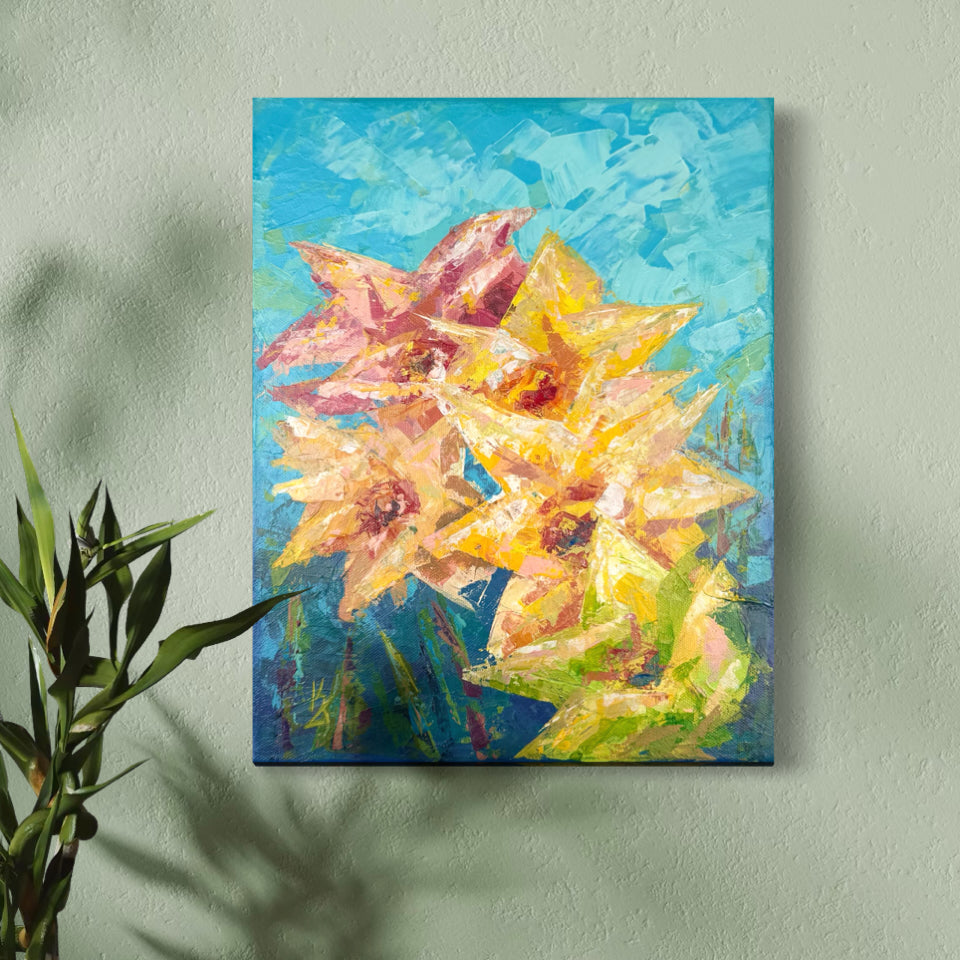 Neon Spring. Cerulean Blue