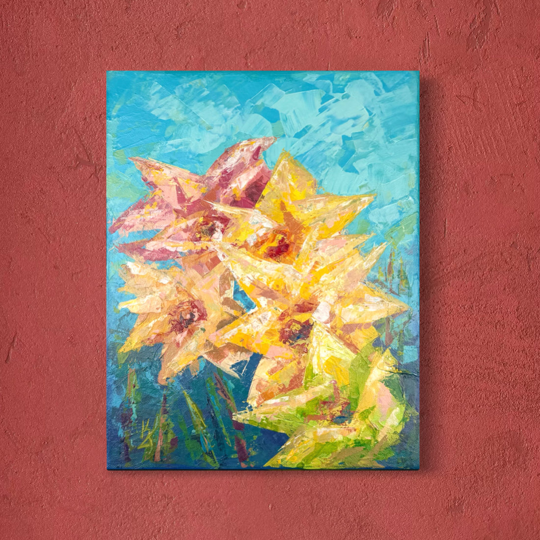 Neon Spring. Cerulean Blue