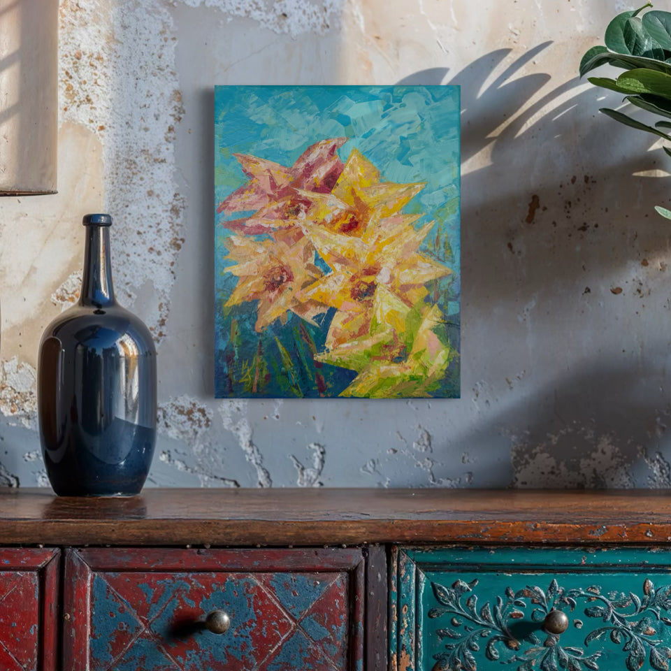 Neon Spring. Cerulean Blue