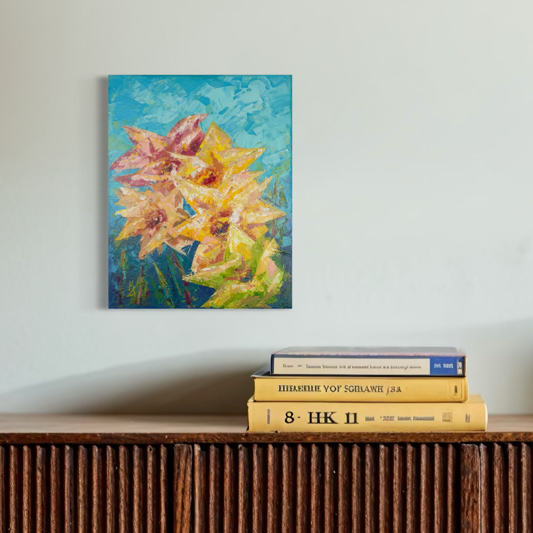 Neon Spring. Cerulean Blue