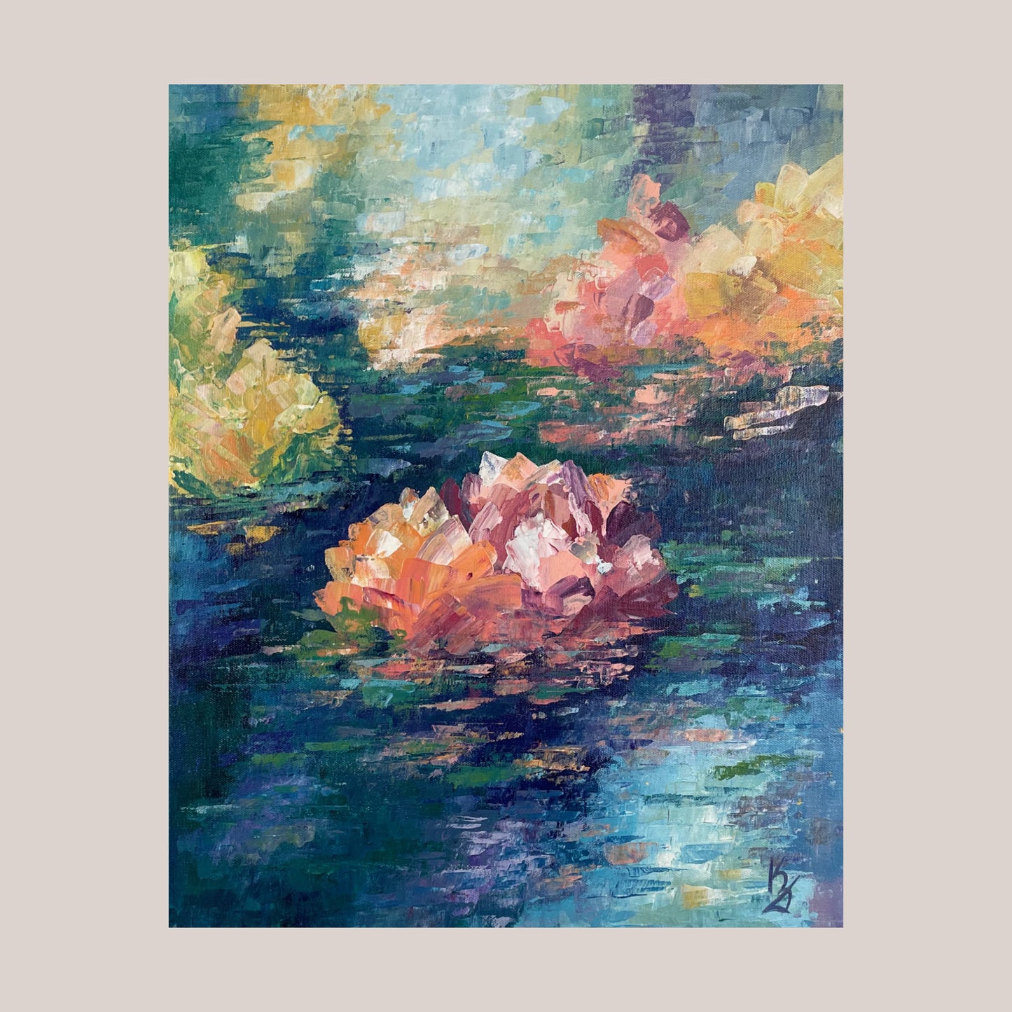 Lily pond. Indigo