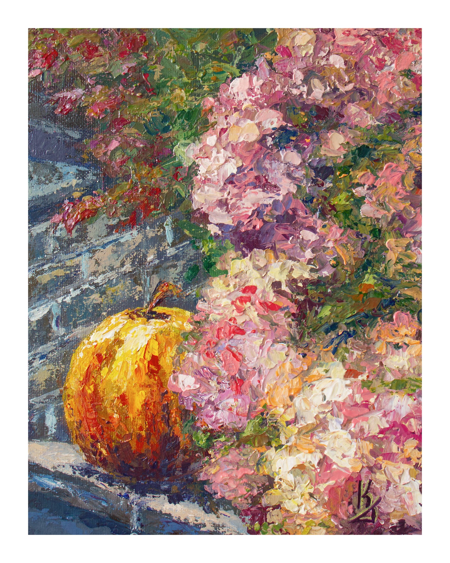 Pumpkin Spice Hydrangeas. Print